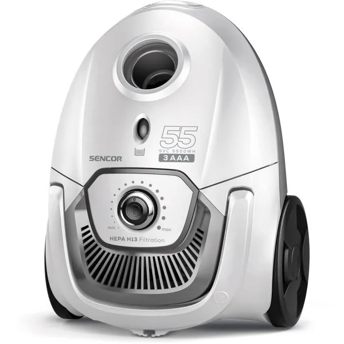 Sencor SVC 5500WH Aspirateur traîneau avec sac, Blanc Sencor SVC 5500WH Aspirateur traîneau avec sac, Blanc