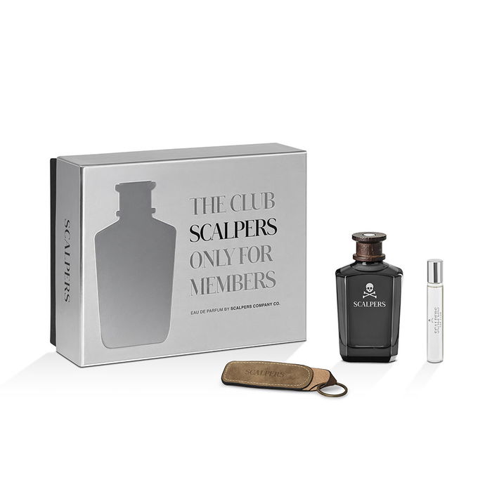 Scalpers THE CLUB Set Cadeau 3 pièces : Eau de Parfum 125ml, 15ml et Porte-clés Unisexe Scalpers THE CLUB Set Cadeau 3 pièces : Eau de Parfum 125ml, 15ml et Porte-clés Unisexe