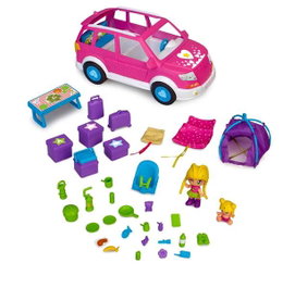 Famosa Coche Camping Pinypon avec accessoires et deux figurines - Multicolore