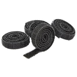 Ekomet Ceinture de fermeture noire 0,45 m x 10 mm, 5 pièces