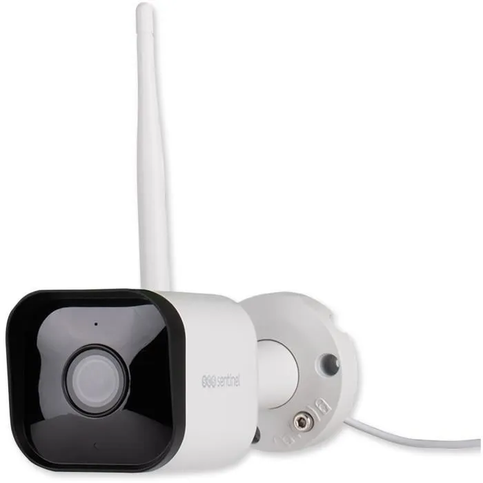 CamFirst OutDoor SCS SENTINEL - Caméra de surveillance extérieure Full HD 1080p, 110°, vision nocturne, détection de mouvement et interphonie