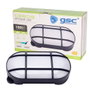 GSC Evolution Applique LED ovale Cercis avec grille, 15W, 6500K, Noir