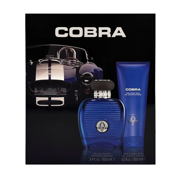 Carroll Shelby Set Blue Cobra Eau De Toilette et Gel Douche & Shampooing 2-In-1