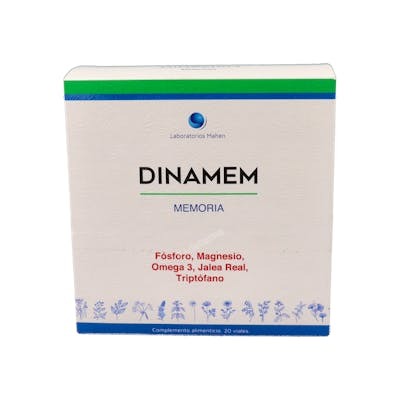 Dinadiet Dinamem 20 Viales Complément Alimentaire Mémoire Omega 3 Phosphore Tryptophane Dinadiet Dinamem 20 Viales Complément Alimentaire Mémoire Omega 3 Phosphore Tryptophane