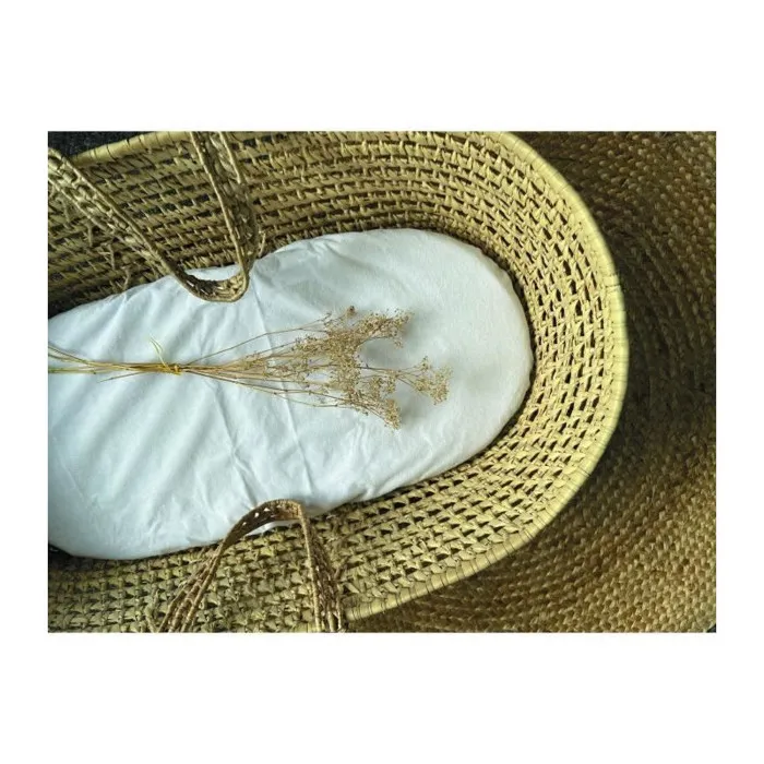 Candide 232003 Alèse d'éveil en éponge imperméable 40x80 cm - Blanc - Pour berceau, en coton et polyester, confortable et absorbante