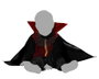 Déguisement Vampire Bébé Avec Chemise Rouge Et Cape Noire 12-24 Mois Halloween