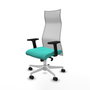 Piqueras y Crespo Chaise de Bureau Albacete Turquoise et Blanc