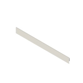 HERRAJES ALK Perfil Métallique Qube Frontal H100 Acabado Blanco