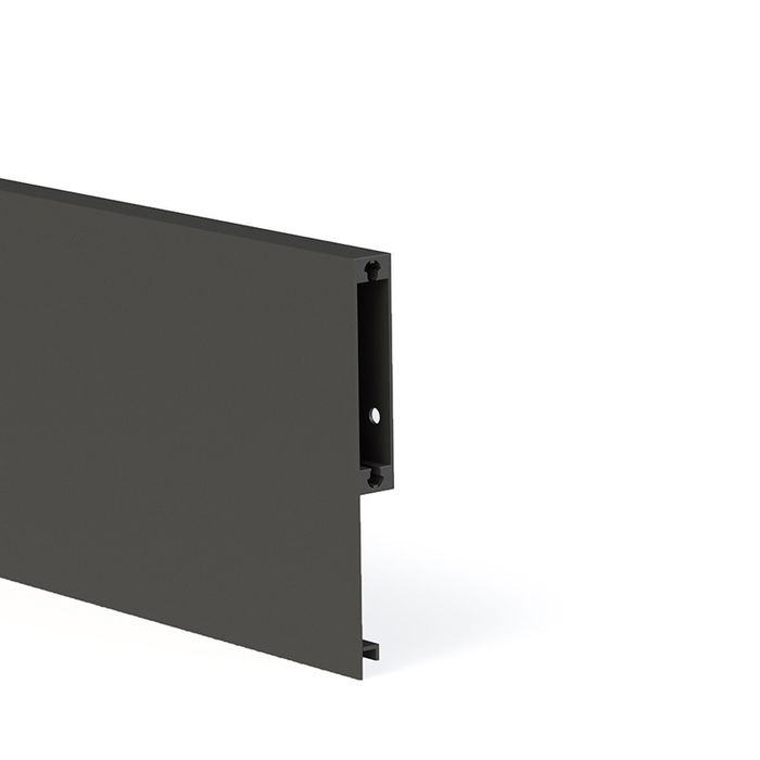 HERRAJES ALK Profil Métallique Qube Frontal H100 Blanc