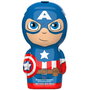 Air-Val Gel et Shampooing 2 en 1 Capitaine America - Gel douche et shampooing pour le bain, thème super-héros Marvel, pour enfants et fans