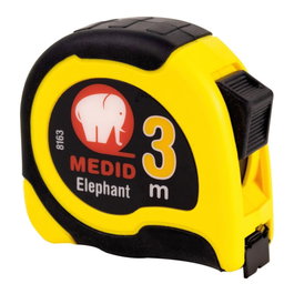 ELEPHANT Flexomètre bi-matériau rétractable 3 m