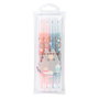 ERIK - Set de 4 Surligneurs Foodie Thème Pusheen - Pastels à deux pointes avec étui PVC