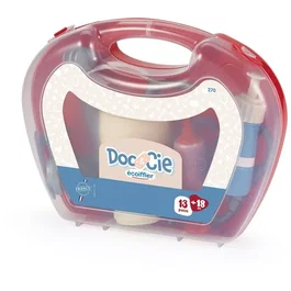 Ecoiffier Mallette Docteur Médecin - Kit Médical Jouet avec Stéthoscope, Seringue et Thermomètre - Dimensions 28 cm - Jouet Enfant 18 Mois et Plus