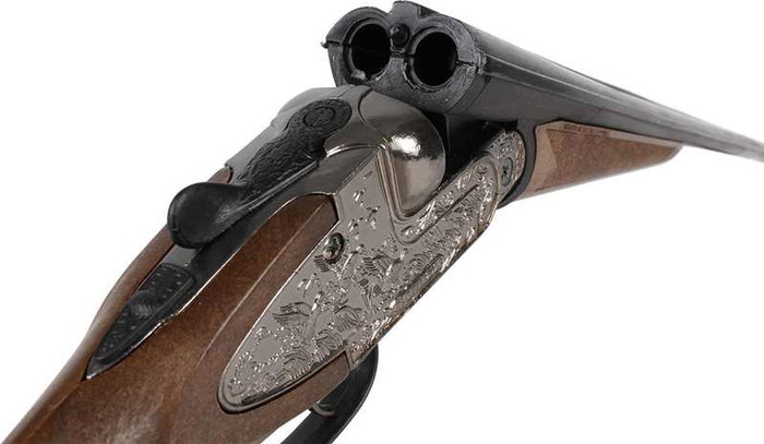 Gonher Escopeta - Fusil de chasse jouet 2 coups avec cartouches, calibre 85x18.5x5cm, en métal, inclut 3 cartouches