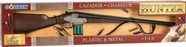 Gonher Escopeta - Fusil de chasse jouet 2 coups avec cartouches, calibre 85x18.5x5cm, en métal, inclut 3 cartouches
