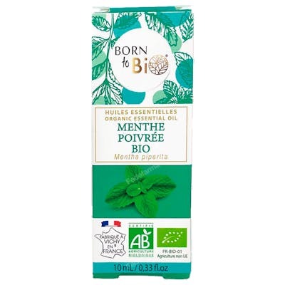 BORN TO BIO Huile Essentielle Organique de Mentha Piperita 10 ml BORN TO BIO Huile Essentielle Organique de Mentha Piperita 10 ml