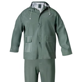 WOLFPACK LINEA PROFESIONAL Tenue imperméable verte en PVC Taille 7-L