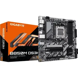 Carte mère Gigabyte B850M DS3H AM5, AMD Ryzen 9000/8000/7000, DDR5 jusqu'à 8200 MHz, 2xM.2 (PCIe 5.0/4.0), LAN 2.5 GbE, USB 3.2 Gen 2, 16+2+2 phases VRM