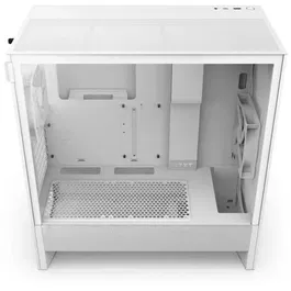 NZXT Boitier PC Gaming H5 Flow Blanc (CC-H52FW-01) - Boitier Moyen-Tour ATX avec Mesh, Refroidissement Optimisé et Gestion des Câbles
