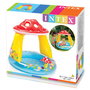 INTEX Piscine Bébé Champignon Inflable avec Parasol - 102 x 89 cm, Capacité 45 L, pour Enfants de +6 Ans, Modèle 57114