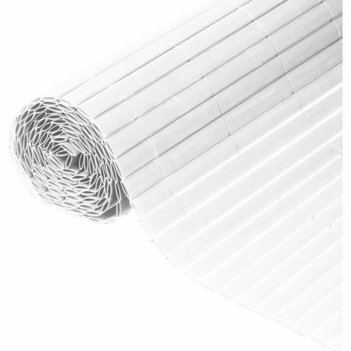 Nature Canisse PVC double face Blanc 1 x 3 m Nature Canisse PVC double face Blanc 1 x 3 m