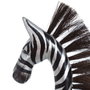 BigBuy Home Figurine Décorative Noir Argenté Bois