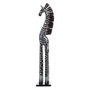 BigBuy Home Figurine Décorative Noir Argenté Bois