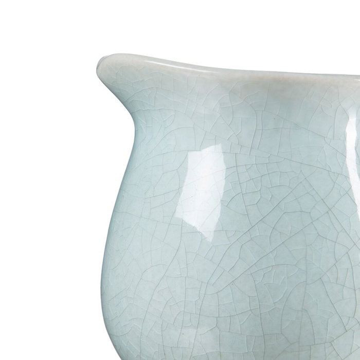 BigBuy Home Vase Turquoise Céramique 17,5 x 13 x 15 cm BigBuy Home Vase Turquoise Céramique 17,5 x 13 x 15 cm