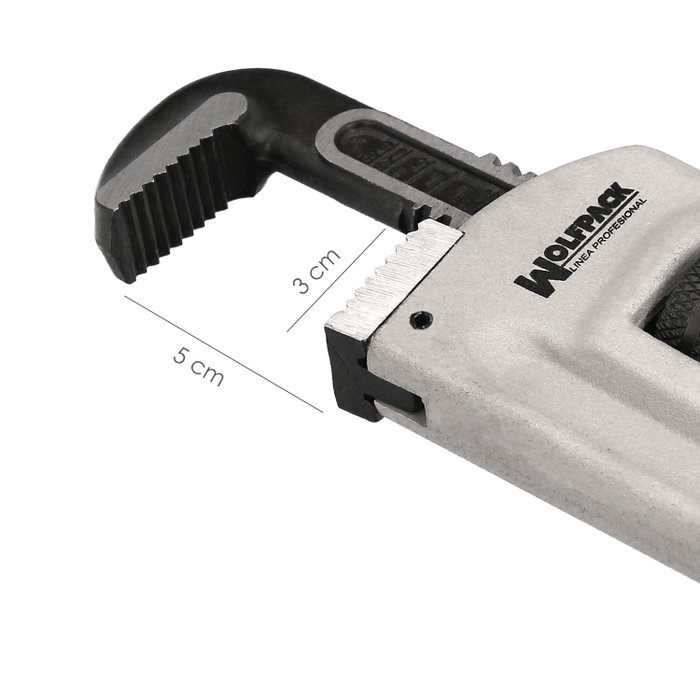 WOLFPACK LINEA PROFESIONAL Clé Stillson Heavy Duty Maurer Aluminium 10 pouces