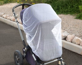 KioKids Moustiquaire pour Poussette Blanche