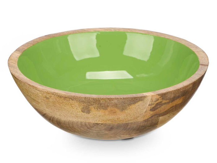 Giftdecor Plat creux 20 x 7 x 20 cm bois de manguier vert émaillé (Set de 12) Giftdecor Plat creux 20 x 7 x 20 cm bois de manguier vert émaillé (Set de 12)