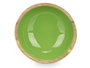 Giftdecor Plat creux 20 x 7 x 20 cm bois de manguier vert émaillé (Set de 12)