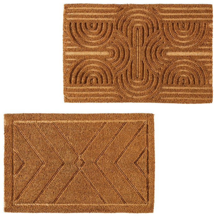 Je cherche une Idee Tapis de coco en relief 40x60 cm