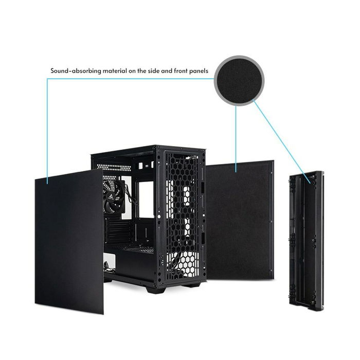 Boîtier ATX semi-tour Chieftec AZ-01B-OP Noir