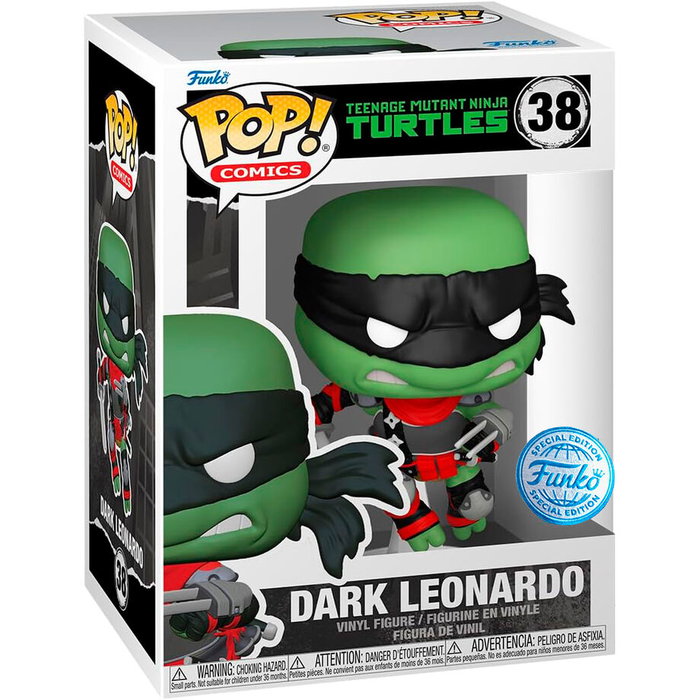 FUNKO Figura POP Tortugas Ninja Teenage Mutant Dark Leonardo Exclusive