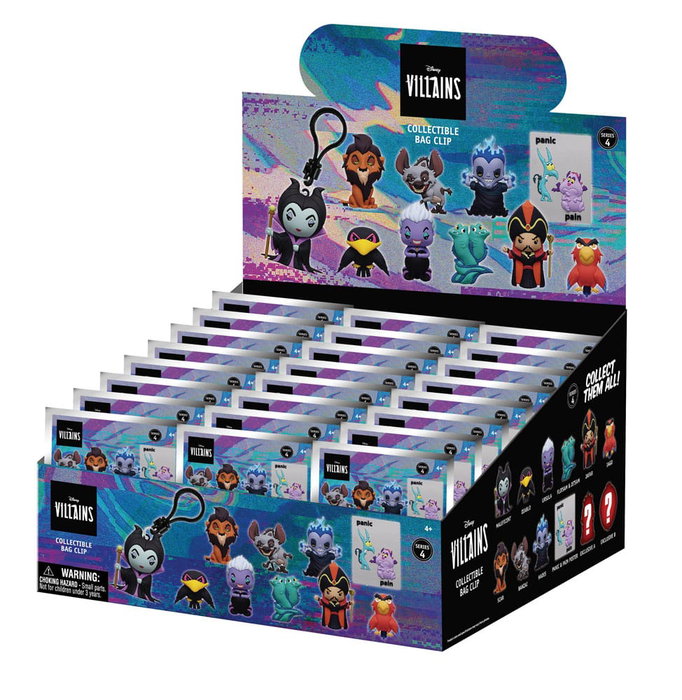 Disney 3D présentoir porte-clés sac à dos Villains Série 4 (24)