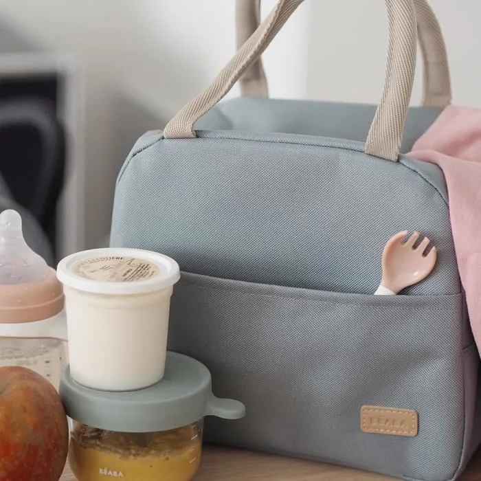 Beaba Sac Repas Isotherme, Vert Sauge - Conservation Chaud/Froid Plusieurs Heures, Poche Principale Grande Beaba Sac Repas Isotherme, Vert Sauge - Conservation Chaud/Froid Plusieurs Heures, Poche Principale Grande