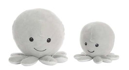 Creaciones Llopis - Pieuvre grise extra douce 26 cm - Peluche douce pour bébé en polyester - Âge minimum 0 mois