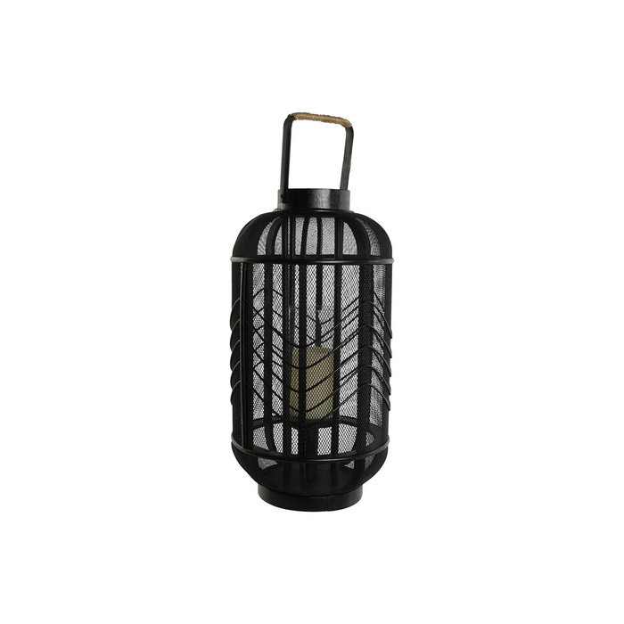 Home ESPRIT Bougeoir Noir Métal Design Colonial