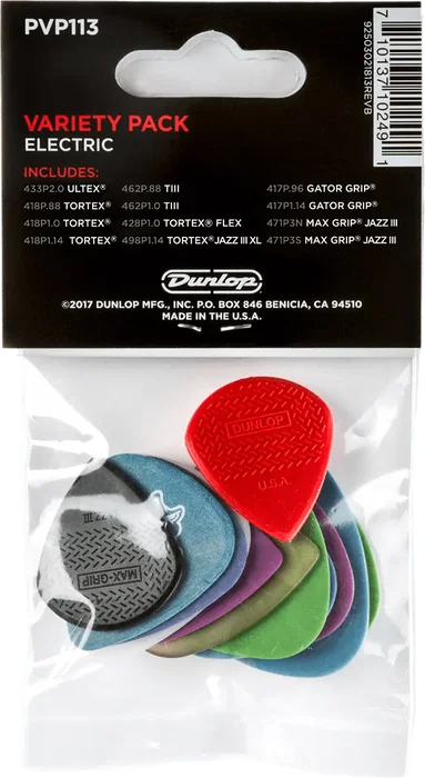 DUNLOP - Pack Variety Electric de 12 pièces - Cordes de guitare électrique DUNLOP - Pack Variety Electric de 12 pièces - Cordes de guitare électrique