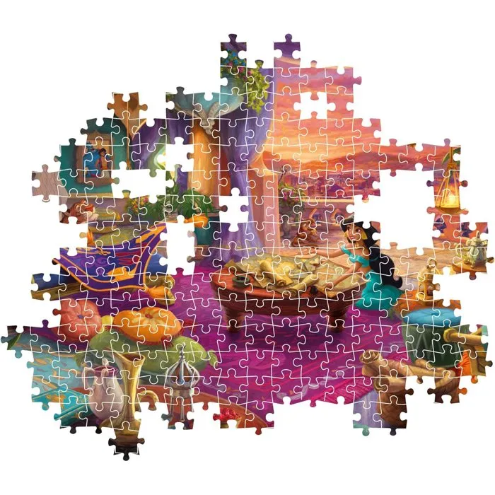 Clementoni - Puzzle Ever After 500 Pièces - Princesses Disney - Jasmine - Modèle Iconique, À Offrir ou À Collectionner