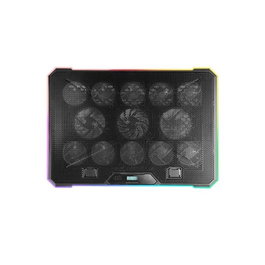 Mars Gaming MNBC13 Base Refroidissement Portable 17" 13 Ventilateurs LCD USB 2.0 Noir Aluminium ABS