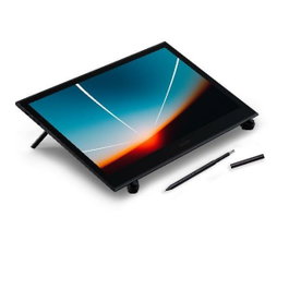 Wacom Movink 13 Écran à stylet OLED Full HD 13,3 pouces USB-C, DCI-P3 100%, Adobe RGB 95% de couleur, 10 bits, Corning Gorilla Glass, 420g, Noir/Argenté professionnel de haute précision