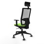 Piqueras y Crespo Chaise de Bureau Horna Pistache et Blanc
