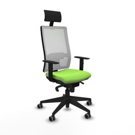 Piqueras y Crespo Chaise de Bureau Horna Pistache et Blanc