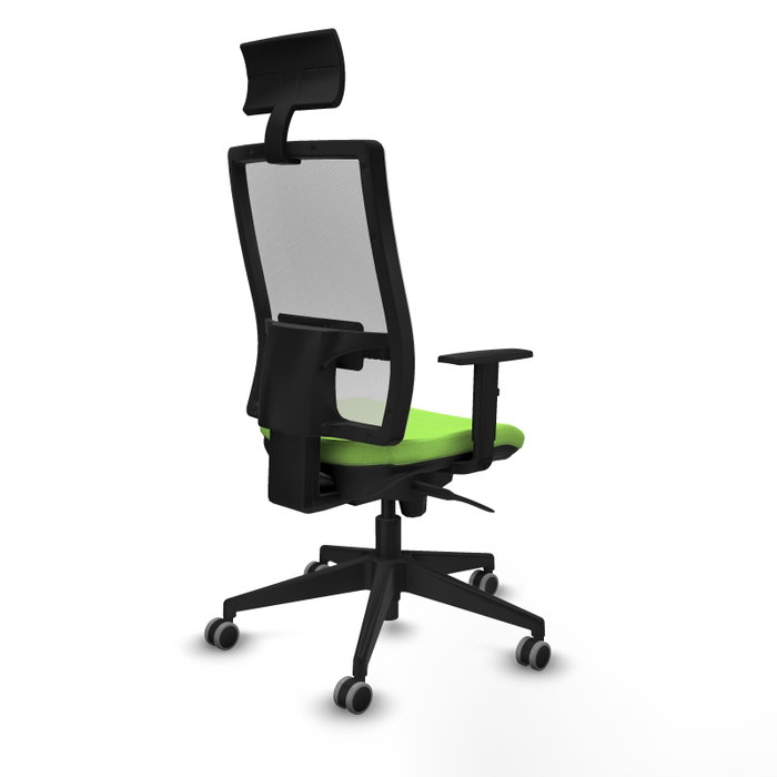 Piqueras y Crespo Chaise de Bureau Horna Pistache et Blanc