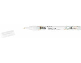 Kreul LACK MARKER Marqueur à encre brillante blanc pointe extra-fine 0,80 mm
