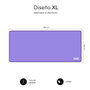 Subblim Souris + Tapis de Souris XL Harmony, Souris Sans Fil Silencieuse, Tapis 800x300mm, Antidérapant, Violet