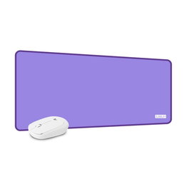 Subblim Souris + Tapis de Souris XL Harmony, Souris Sans Fil Silencieuse, Tapis 800x300mm, Antidérapant, Violet