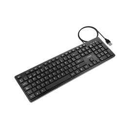 Tooq TQK-2003-B Clavier Silencieux Noir
